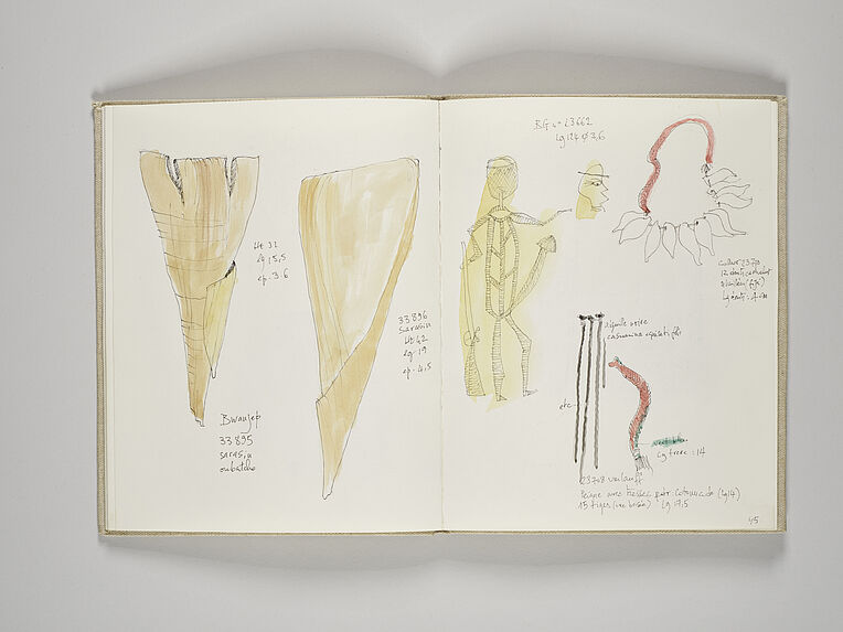 Inventaire du patrimoine kanak dispersé : carnet à dessins n°5