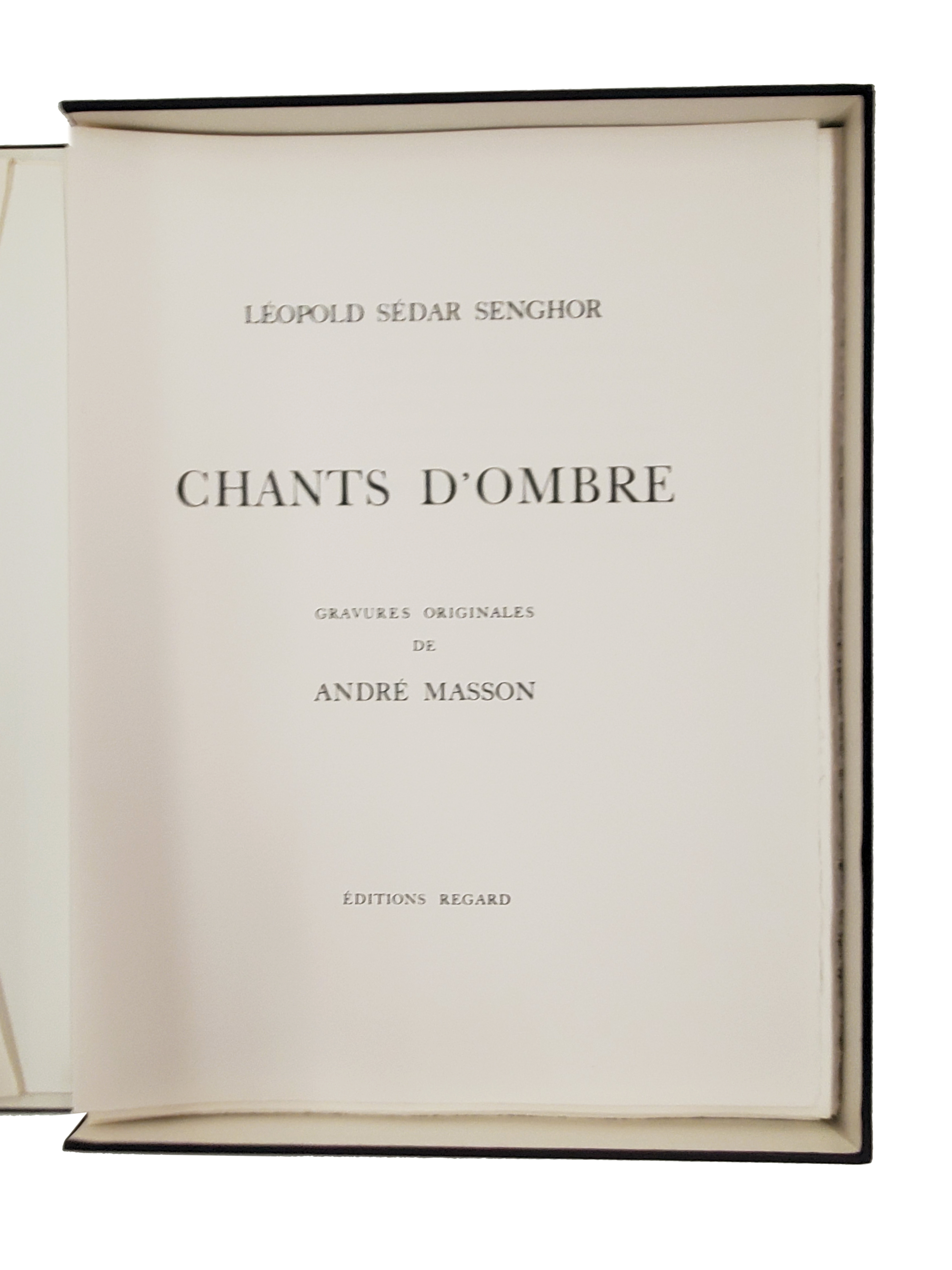 &quot;Chants d'ombre&quot;, poèmes de Léopold Sédar Senghor illustrés par André Masson