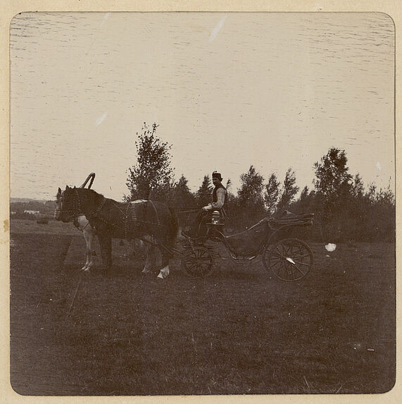 Sur le champ de bataille de Borodino. La troïka de Mr Oussof