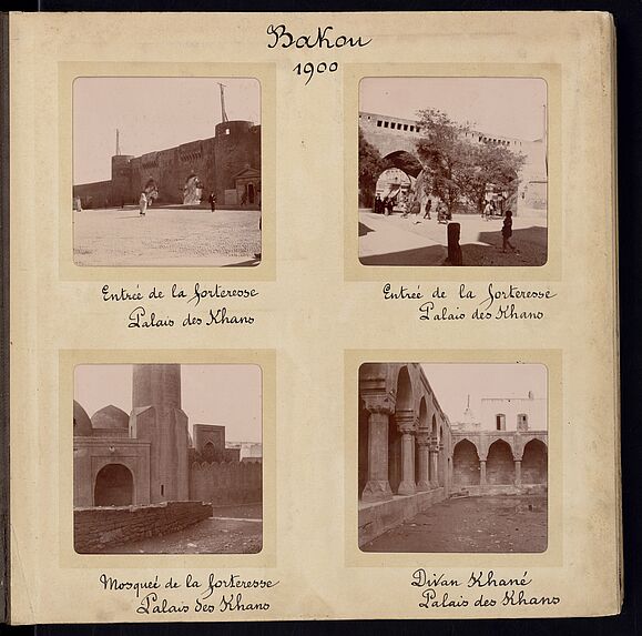 Bakou, entrée de la forteresse, palais des Khans