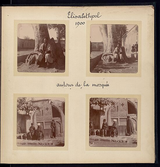 Elisabethpol, autour de la mosquée [homme assis]