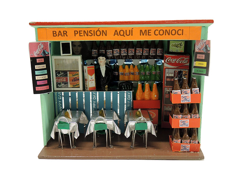 Bar-pensión &quot;Aquí me conocí&quot;: bar miniature