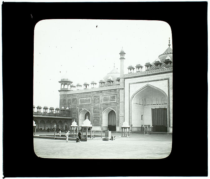 Agra. Jumma Masjid. La grande mosquée