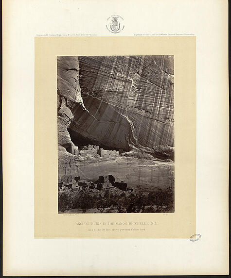 Photographs geographical explorations and surveys west of the 100th méridian Wheeler 1871-2-3