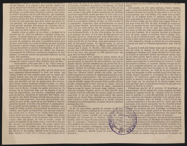 Prise du marabout Sidi-el-Moufok, ancien kalifat d'Abd-el-Kader, par les capitaines Chabaud et Muller, et l'interprète de Brandicourt