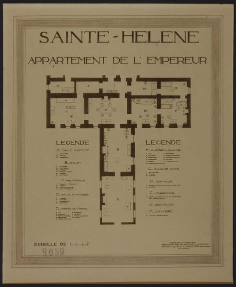 Sainte-Hélène appartement de l'Empereur