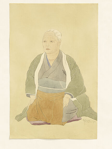 Portrait de la vieille Imaizumi riye
