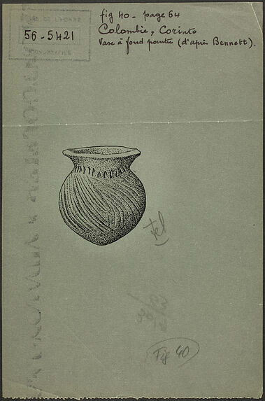 Fig. 40. Colombie, Corinto. Vase à fond pointu