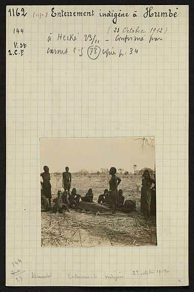 Enterrement indigène à Humbé, 23 octobre1912