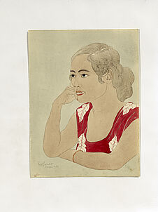 La soeur de Jose Olopai, jeune indigène de Saipan
