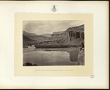 Looking across the Colorado River to mouth of Paria Creek