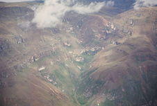 Vallée de Sonche, vue des hauteurs de Wancas