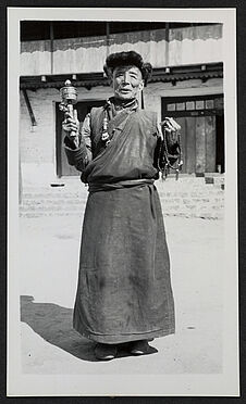 Dajeeling, monaco con mulino a preghiera