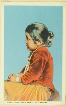 Zuyah-Chee, a navajo child, Arizona