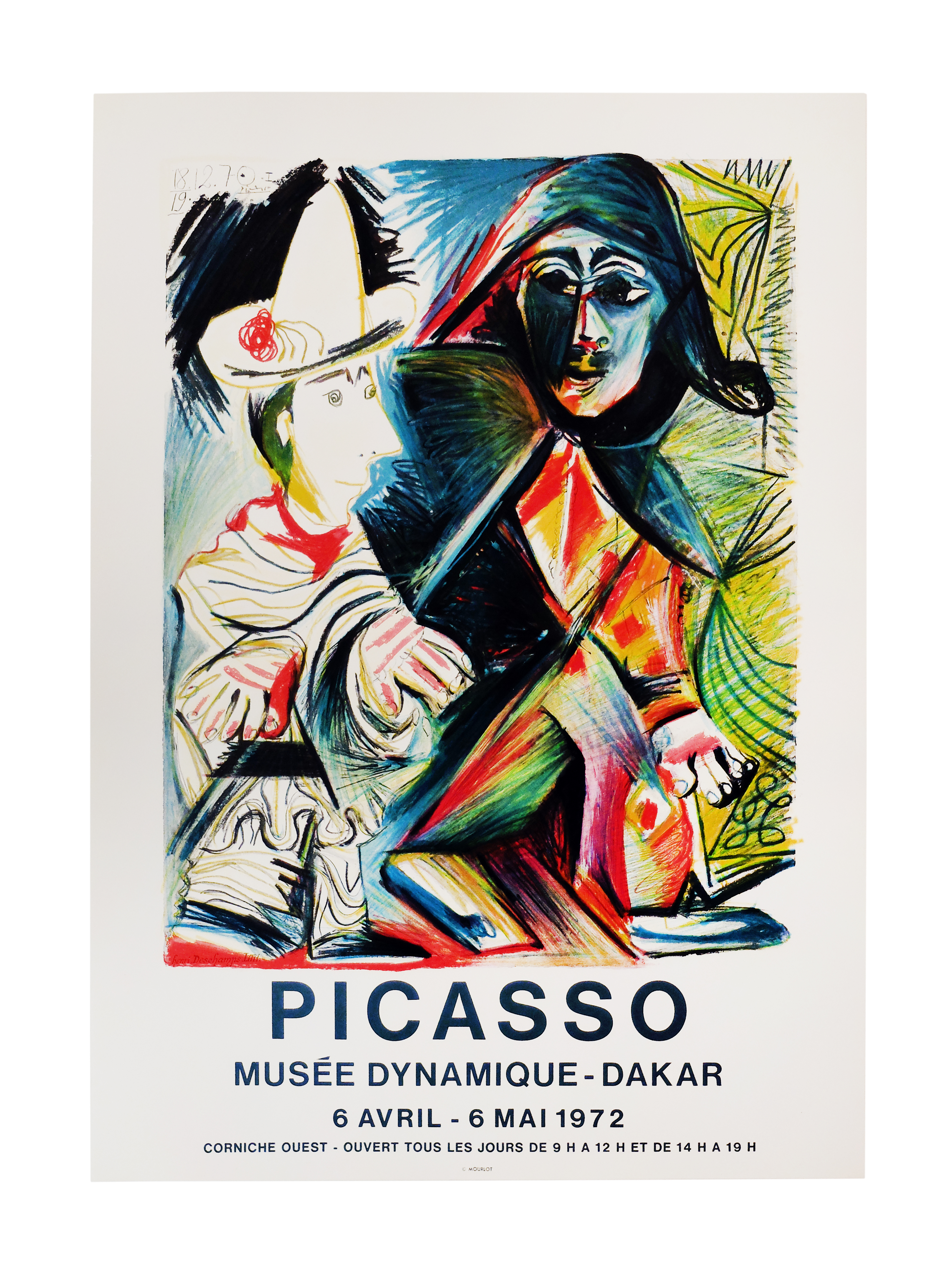 Affiche de l'exposition "Picasso"au musée dynamique à Dakar, 6 avril -…