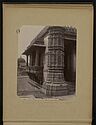 Ahmedabad, pilier et balcons sculptés à la mosquée de Rani-Sikri [Rani-Sipri]