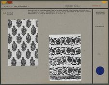 Echantillon de tissu de coton, 19e-début du 20 siècle