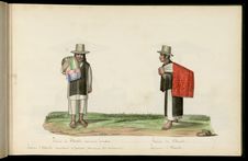 Indien d'Otavalo marchand de ponchos (manteaux Sud-américains). Indienne…