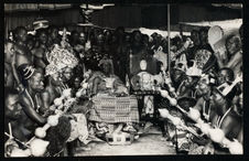 The Asantehene, Otumfuor sir Agyeman Prempeh II, at a Durbar with the Golden…