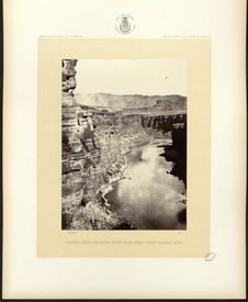 Grand Cañon, Colorado River, near Paria Creek, looking West