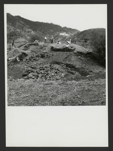 Canillá, Los Cerritos, pyramide 1 au début des travaux de dégagement