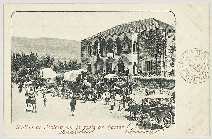 Station de Schtora sur la route de Damas