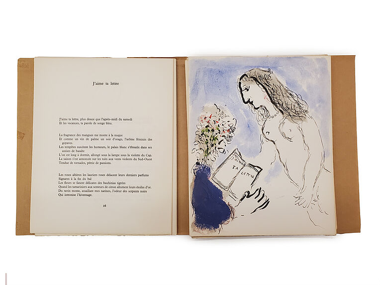 &quot;Lettres d'hivernage&quot;, poèmes de Léopold Sédar Senghor illustrés par Marc Chagall