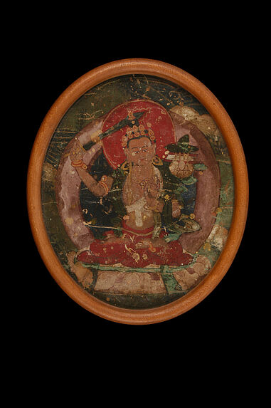 Fragment de peinture bouddhique : Manjushri