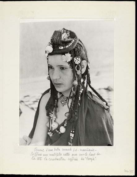 Femme d'une tribu nomade pré-Mauritanie