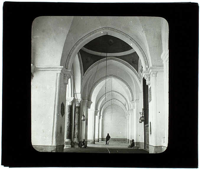 Jérusalem. Mosquée al Aksa. Le péristyle