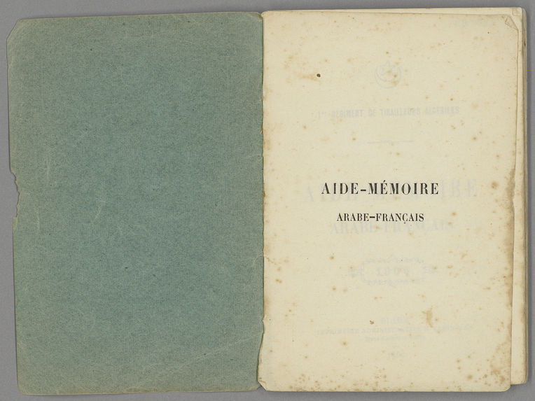 Aide-mémoire arabe-français