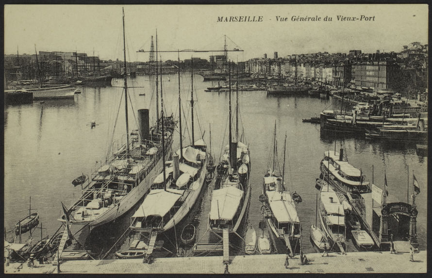 Marseille, vue générale du Vieux-Port