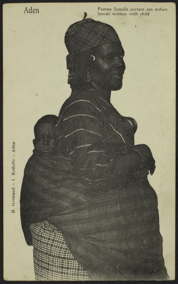 Femme Somalis portant son enfant