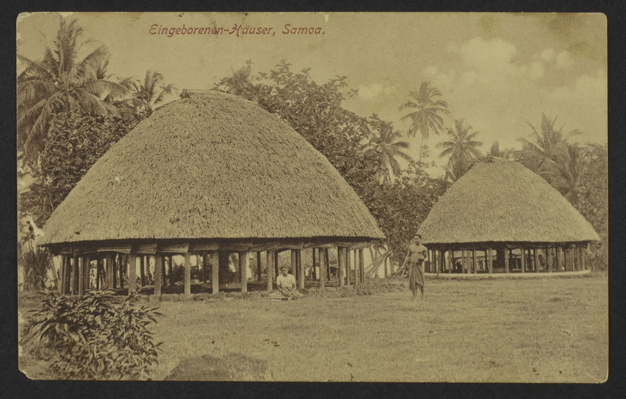 Eingeborenen-Haüser, Samoa