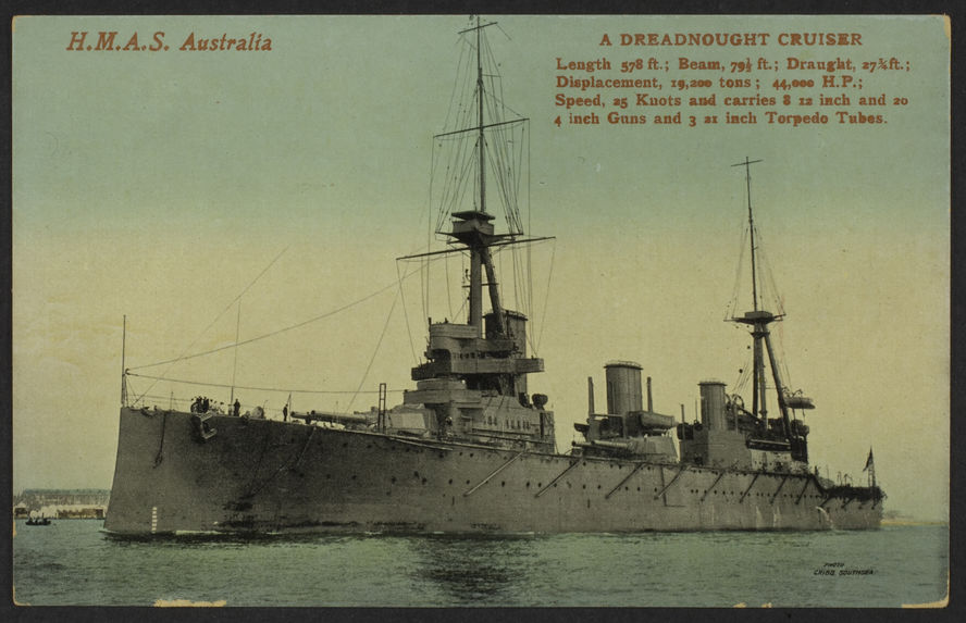 H.M.A.S Australia. A Dreadnought Cruiser