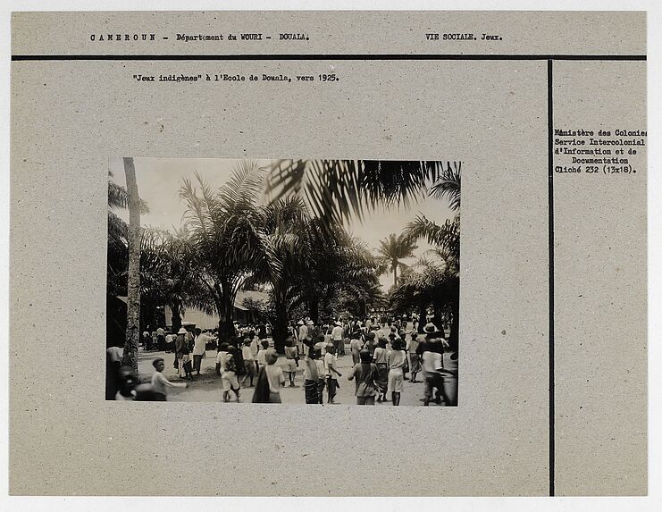 &quot;Jeux indigènes&quot; à l'école de Douala, vers 1925