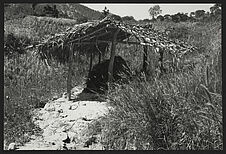 San Rafael Petzal, hutte en construction au Bajio