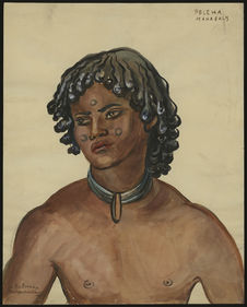 Portrait de Peleha, homme mahafaly, village d'Ampanihy, Madagascar