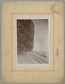 La voie ferrée au Cap Lahoussaye