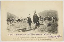 Le Gouverneur au Figuig - L'Amel du Figuig attendant le Gouverneur en face le…