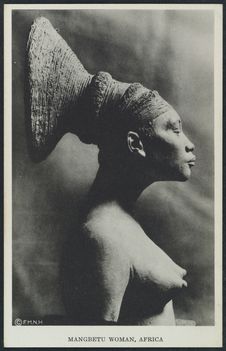 Mangbetu woman, Africa