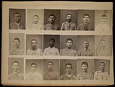 Planche de photographies de détenus du Pénitencier de Guadalajara