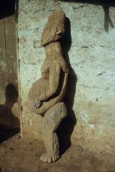 Bangwa, statue hermaphrodite de Cadi