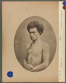 Papou de la Nouvelle-Guinée [Portrait du roi de l’île Ua-Pou]