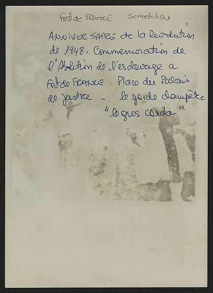 Commémoration de l'abolition de l'esclavage à Fort de France : le garde champêtre &quot;le gros Corda&quot