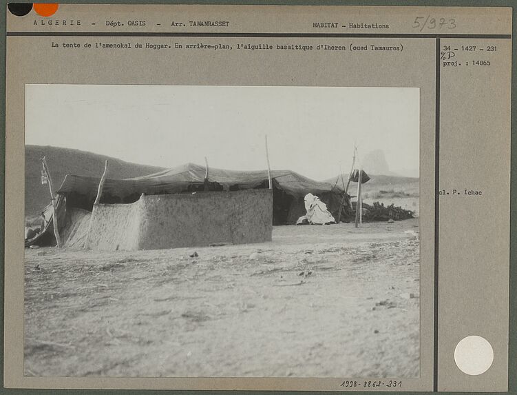 La tente de l'amenokal du Hoggar.