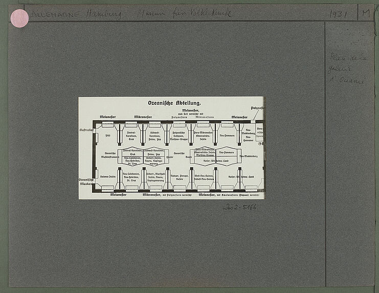 Plan de la galerie d'Océanie