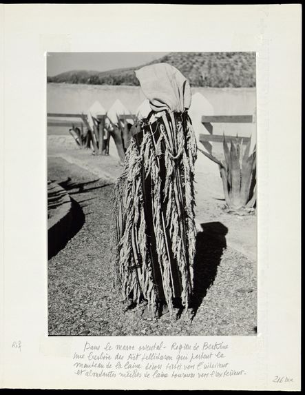 Région de Berkine. Une berbère des Aït Jellidasen qui portent le manteau de laine