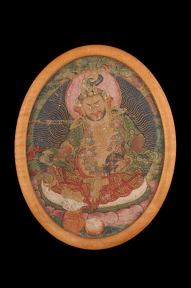Fragment de peinture bouddhique : Vaishravana
