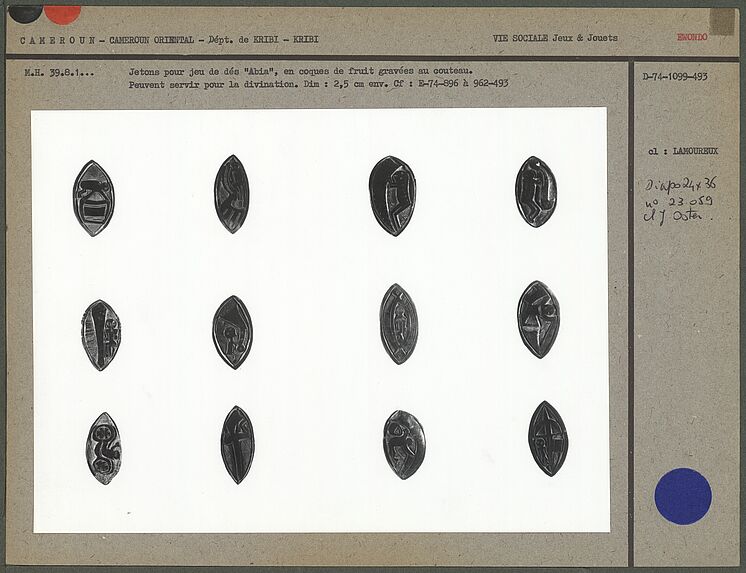 Jetons pour jeu de dés &quot;Abia&quot